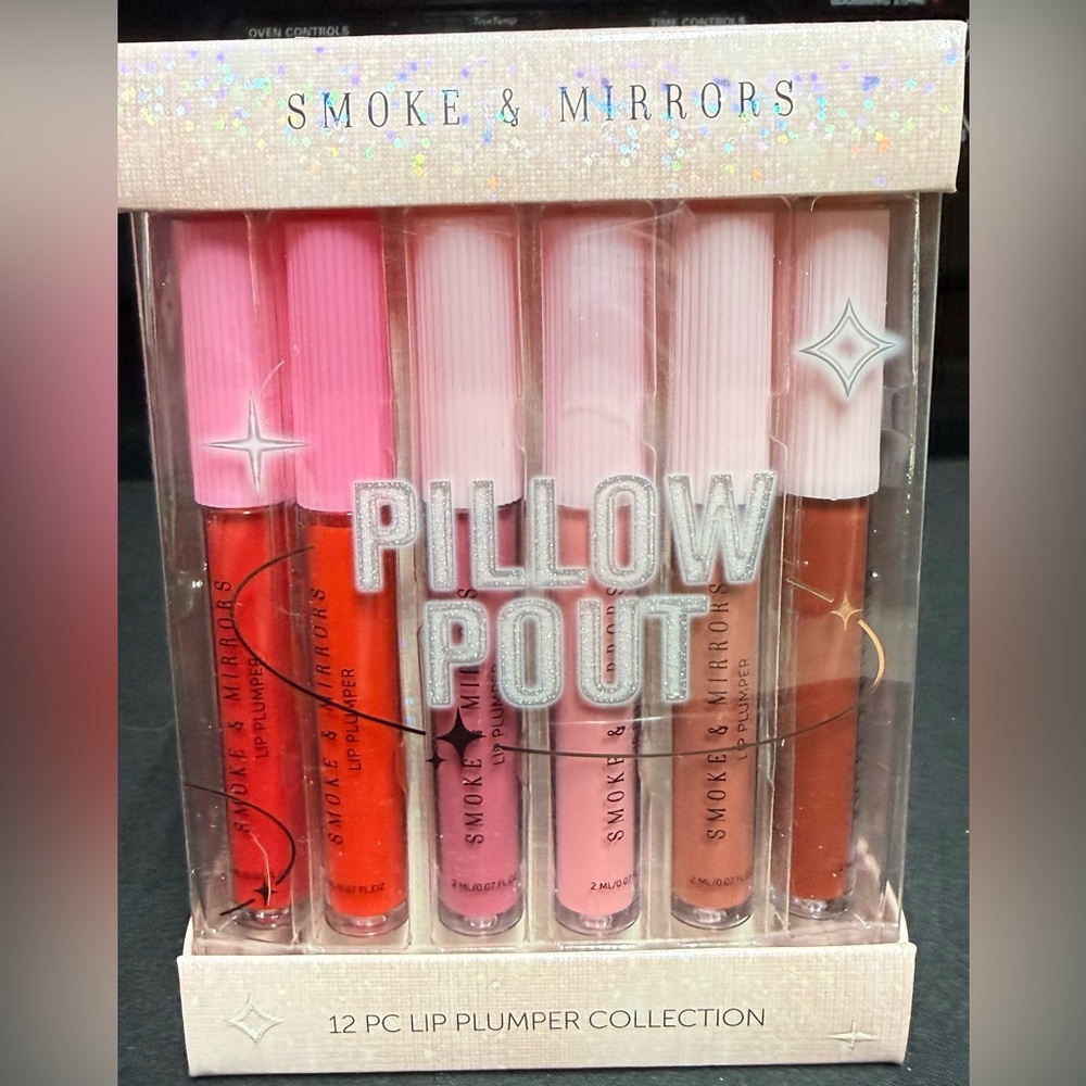NEW Smoke & Mirrors Pillow Pout 12 PC Lip Gloss Set